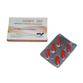 Προφορικές ταμπλέτες Azithromycin 250mg αντιβιοτικών αντιβιοτικά 6 πακέτων/Macrolide
