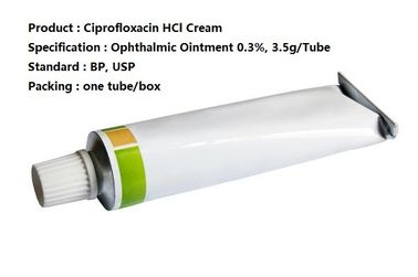 Οφθαλμική ιατρική 0,3% HCL Ciprofloxacin 3,5 g/Tube, οφθαλμική αλοιφή κρέμας