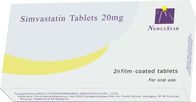 Λιπίδιο που χαμηλώνει τα προφορικά φάρμακα πρακτόρων φαρμάκων, Simvastatin ταμπλέτα 20 mg