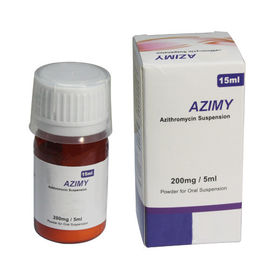 Η προφορική αναστολή 200mg/5ml, μπουκάλι 60ml, προφορικά φάρμακα Azithromycin μπουκαλιών 100ml ξεραίνει το σιρόπι