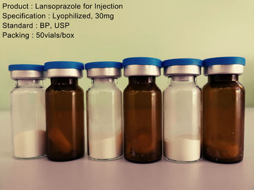 Λυοφιλοποιημένη 30mg σκόνη Lansoprazole ανασταλτικών παραγόντων αντλιών πρωτονίων για το αντι οξύ εγχύσεων