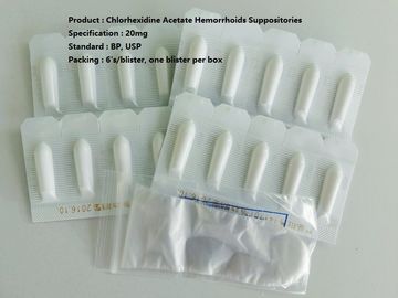 Οξικό άλας Hemorrhoid Suppository, πρωκτικό Suppository Chlorhexidine
