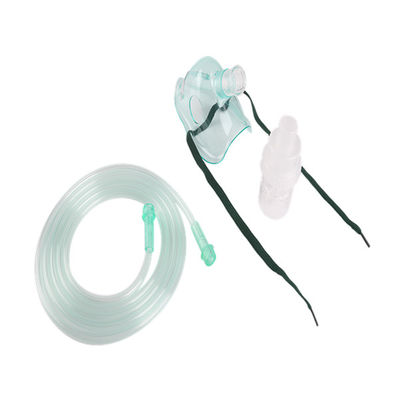 Nebulizer αερίου EO αποστειρωμένη ιατρική διαφανής μάσκα οξυγόνου PVC