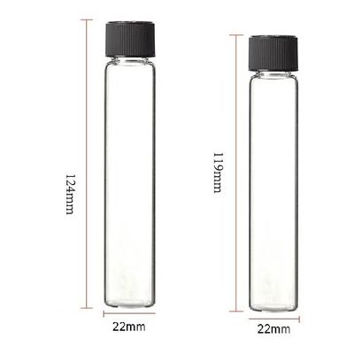 20ML σαφή προ έγχυση σωλήνων γυαλιού Borosilicate ρόλων & όργανο οπής